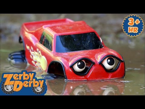 Stuck in the Muck! | Zack, Rex, and Chase’s Muddy Adventure | Zerby Derby | 9 Story Kids