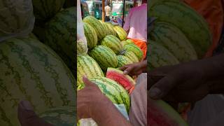 Satisfying Watermelon Cutting Skills 🍉 #shorts #streetfood #watermelon #viral #shortvideo #fruit