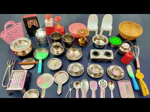 8 minutes satisfying with unboxing hello kitty kitchen set | cute pink toys collection