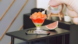 ミニチュアスイカゼリー🍉【ちびめしも夏!】