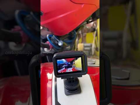 Action Camera 📷 mount setting #telugushorts #minivlog #pushpa2 #automobile