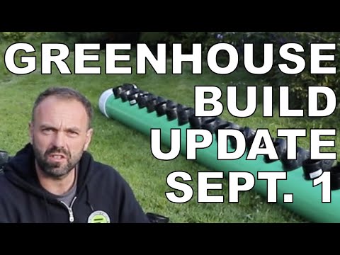 Passive Solar Greenhouse Build Progress Update September 1, 2020