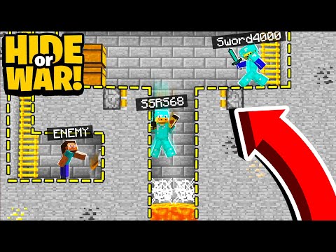 this Player killed us with a HIDDEN Minecraft Redstone TRAP! (Hide Or War #2)