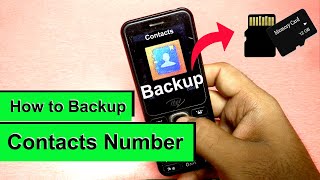 How to backup contacts in keypad phone - Mobile contact number backup SD CARD