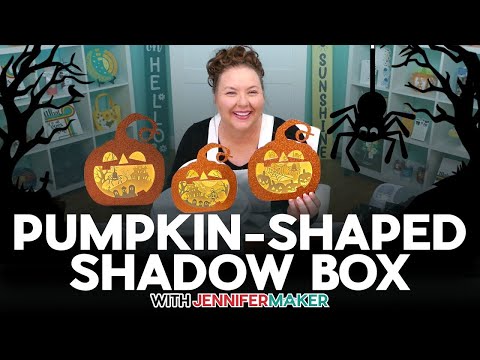 DIY Fall Shadow Box: This Easy Pumpkin Lights Up! 💡🎃