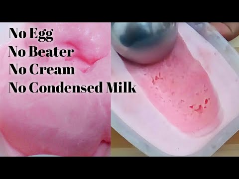 Strawberry Ice Cream in Tamil | Strawberry Ice Cream without Beater, Cream, Condensed Milk, Egg