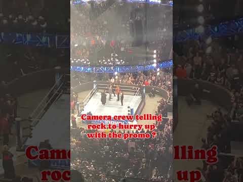 WWE crew tells The Rock to hurry up