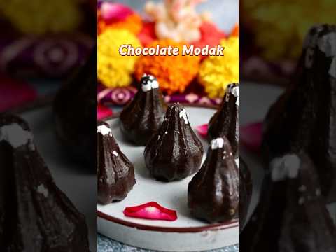 Instant Chocolate Modak 🤎🍫 #shorts #chocolatemodak #modak #recipe #viralrecipe