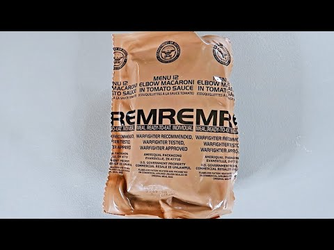 Testing 2024 US Army MRE (Meal Ready To Eat) Menu 12 Taste Test