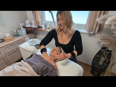 Ultimate RELAXING facial Treatment and Massage 🤤 with calm ASMR Sounds to relax