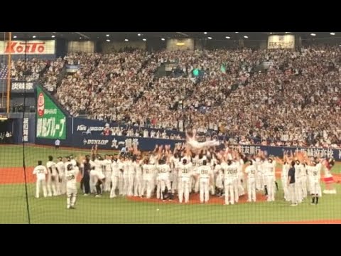 【初公開】一年前の今日 オリックス優勝の瞬間→胴上げ オリックスバファローズリーグ優勝 中嶋監督 ３連覇 千葉ロッテマリーンズ戦 白黒の男達 ロッテ応援