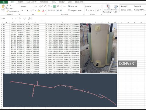 excel to autocad without any program