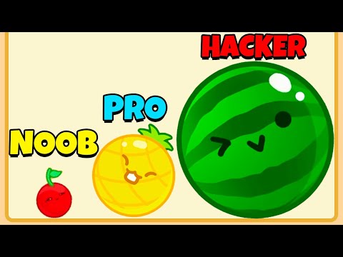 NOOB vs PRO vs HACKER - Watermelon Game [Suika Game]