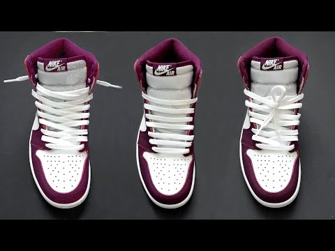 3 WAY HOW TO LACE NIKE AIR JORDAN 1 HIGH | Jordan 1 high lacing