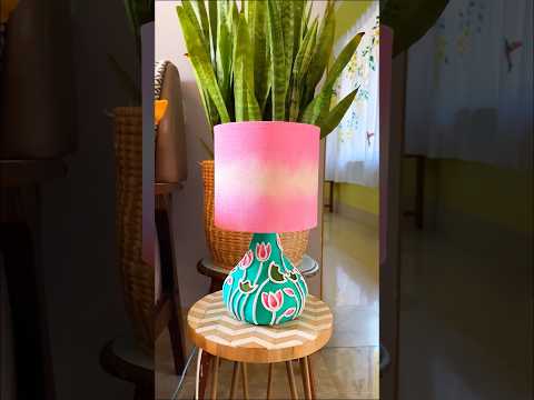 DIY Lampshade #diylampshade #handmadelamp #diyhomedecor #diylamp