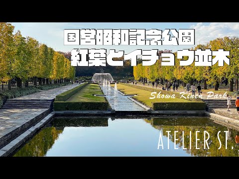 国営昭和記念公園　紅葉とイチョウ並木