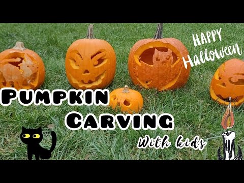 Halloween Pumpkin Carving with Kids | Jack O Lantern | Happy Halloween 🎃