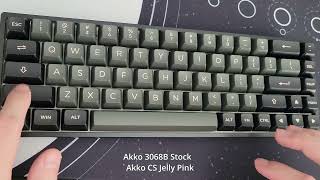 Akko 3068B | Stock vs Silent Switch Build | CS Jelly Pink vs Boba U4