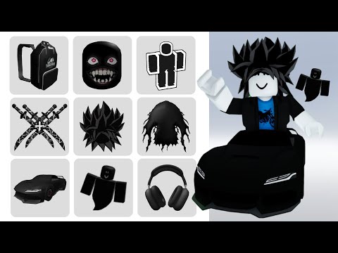 26 FREE BLACK ITEMS ON ROBLOX! (2024)