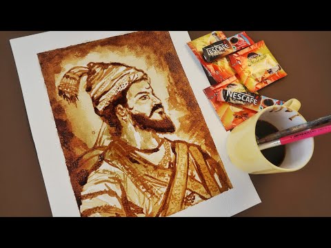 Coffee Painting Chhatrapati Shivaji Maharaj ☕