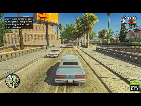 GTA San Andreas Remastered on RTX 3090 Ti 'Tagging Up Turf' Gameplay - Ultra Realistic Graphics