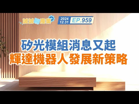 第959集｜矽光模組消息又起  輝達機器人發展新策略 ｜20241231｜陳建誠 分析師｜股海大丈夫