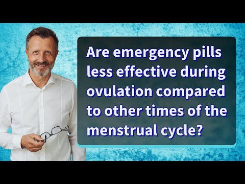 Are emergency pills less effective during ovulation compared to other times of the menstrual cycle?