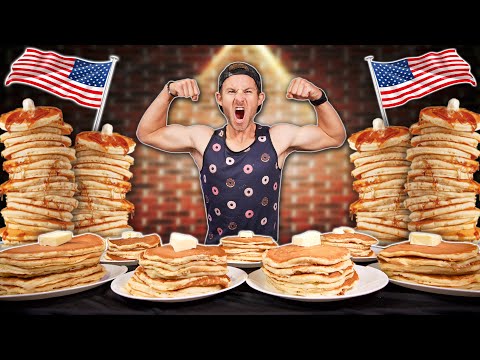 THE ULTIMATE "ALL YOU CAN EAT" AMERICAN PANCAKE CHALLENGE!