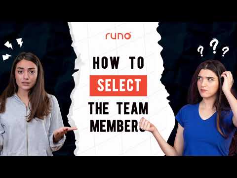 How to select your team members | Web Version | Runo