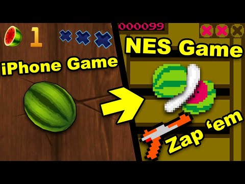 I Made Fruit Ninja Into a REAL 8-Bit NES Game