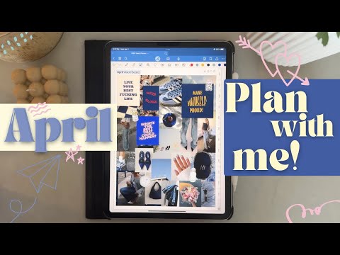 APRIL PLAN WITH ME | digital plan with me on my iPad