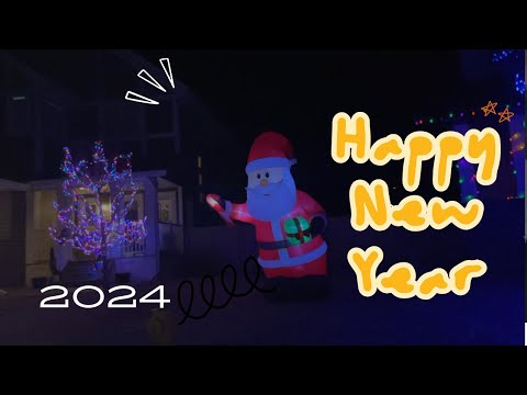 Happy New Year 2024 , New Year light Decoration