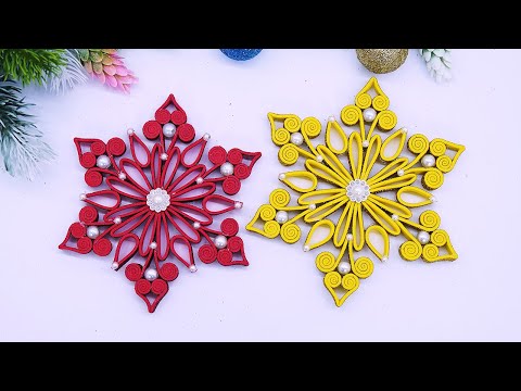 Create Beautiful Snowflakes for Christmas Decorations!