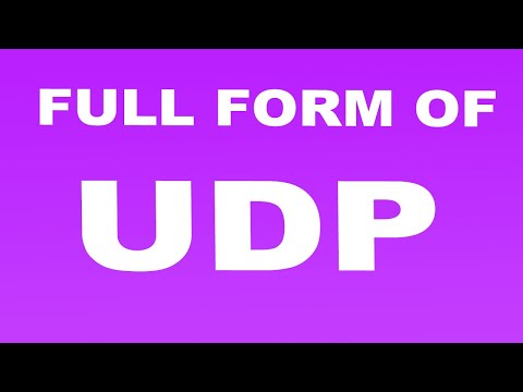 Full Form of UDP | What is UDP Full Form | UDP Abbreviation