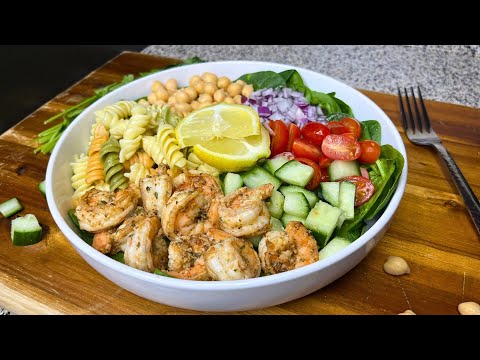 Italian Shrimp Pasta Salad ￼