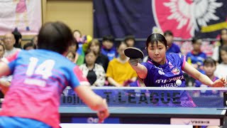 出澤杏佳 vs 平野美宇 TFINALGAME 九州アスティーダ vs 木下アビエル神奈川 ノジマTリーグ2024-2025 2024年9月28日 おおむたアリーナ 第2G【卓球 Tリーグ公式】