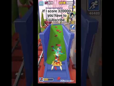 if I score 320000 on subway surfers, you must subscribe. #subwaysurfers #subway #games #gaming #fun