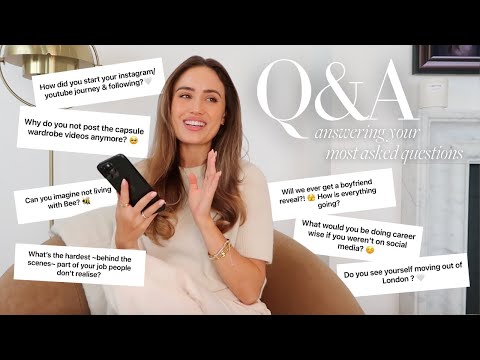 Q&A | Moving in with my boyfriend, life online & why I don't post capsule wardrobe videos anymore