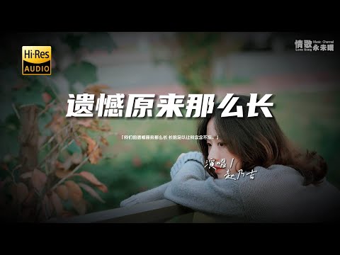 赵乃吉 - 遗憾原来那么长♫『动态歌词 | 高音质 | pinyin Lyrics | 每日歌单推荐』