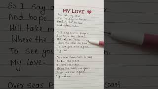 Master English with Music! | Sing "My Love" with Westlife#shorts #englishsongs #shortsfeed #trending