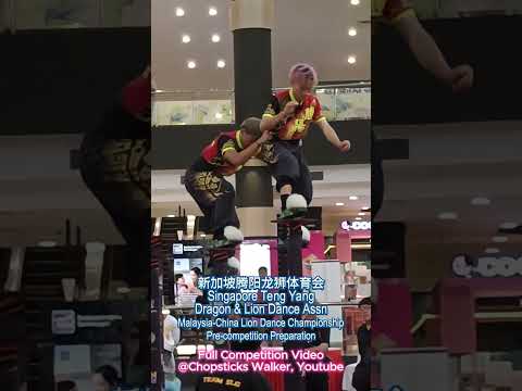 Pre-competition Practice by Singapore Teng Yang Dragon & Lion Dance Association 新加坡騰陽龍獅體育會