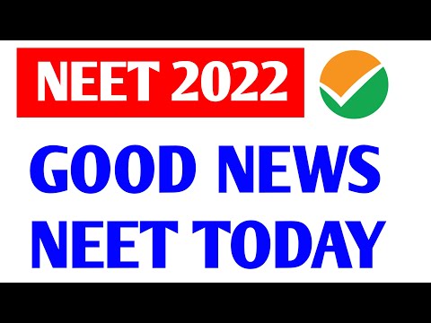 Neet 2022 GOOD NEWS Today | Neet 2022 Counselling | Neet 2022 Counselling Date | Neet 2022 Cut Off