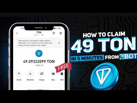 How to Get free Ton coin telegram bot #toncoin #tonkeeper#freetoncoin