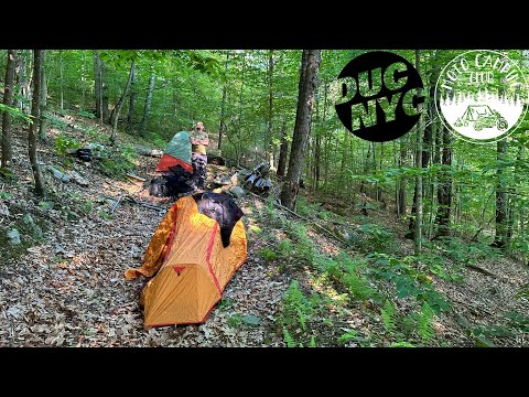 1st Campout of the Year - Setup @ Moto Camping Club HQ - Catskills Mountains Primitive Site v2097