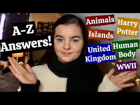 ASMR Ultimate A-Z Trivia Questions | 7 Categories