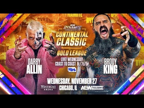 AEW Dynamite Darby Allin vs Brody King Continental Classic (SIM)