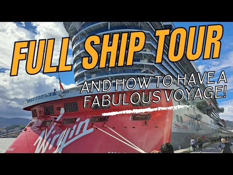 Ship Tour of Virgin Voyages Resilient Lady - Showing venues, bars and public areas being used!