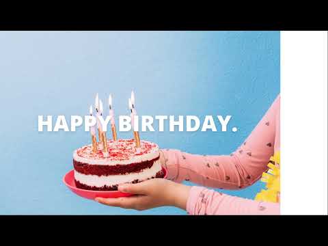 【HAPPY BIRTHDAY】誕生日に映える洋楽プレイリスト♡（スマホ, プロジェクター背景）