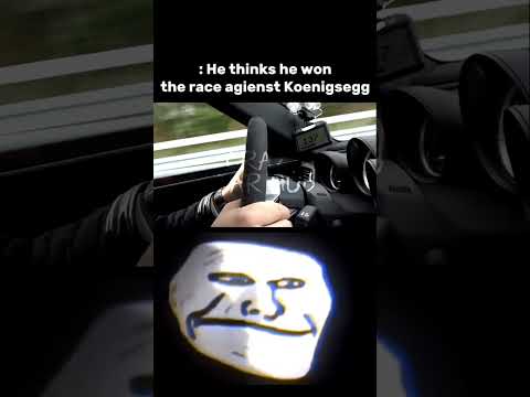 Troll Face 😈 || Race With Koenigsegg 💀 || Drag Racing - Crazycrhb || #shorts #racing