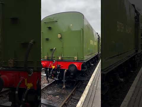 Squeeling breaks tornado steam train